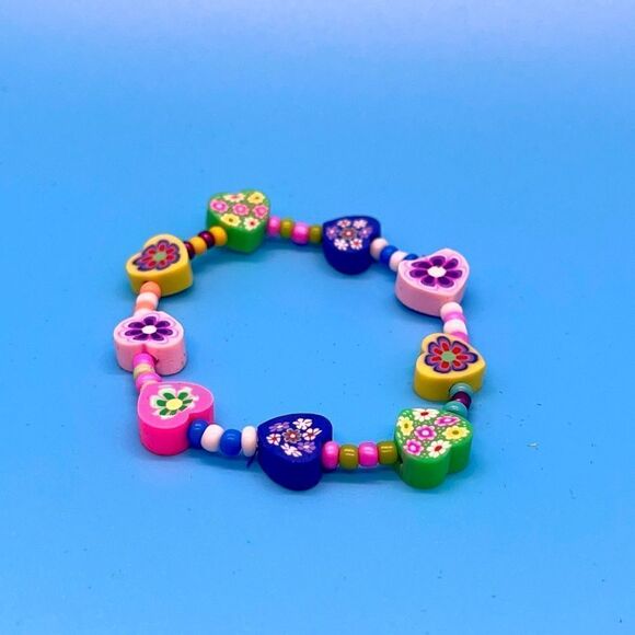 NWT Y2K Bracelets <3 Stretchy Beaded Bracelet - Picture 3 of 3